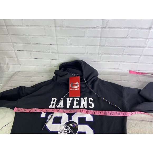Ultra Game NFL Womens Baltimore Ravens Tunic Hoodie Pullover Sweatshirt Size M - Picture 6 of 10